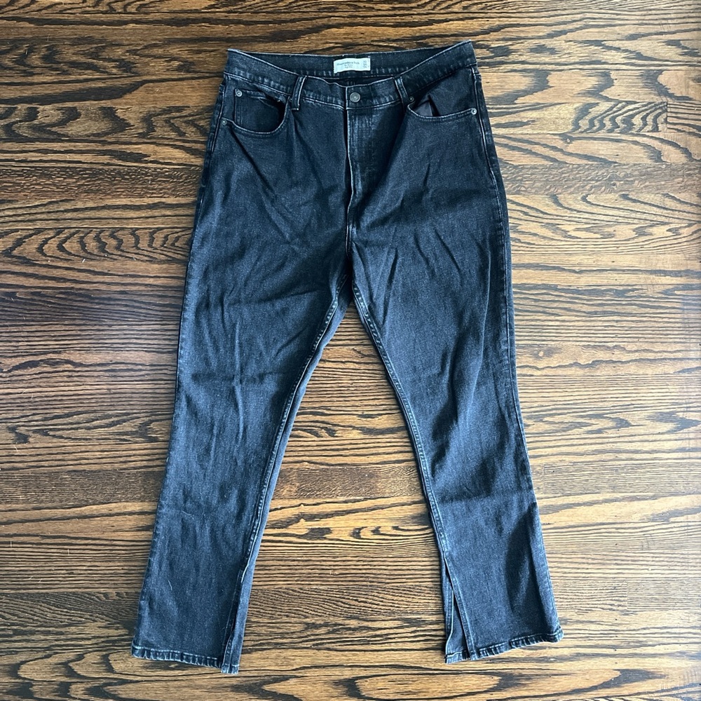 Abercrombie & Fitch Black Bootcut Jeans Classic Style